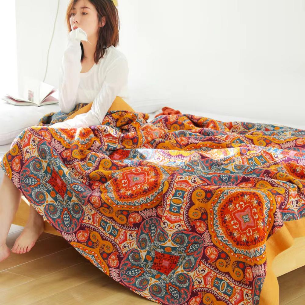 Blanket Reversible Cooling Cotton Machine Washable