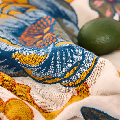 Blanket Reversible Floral 100% Cotton