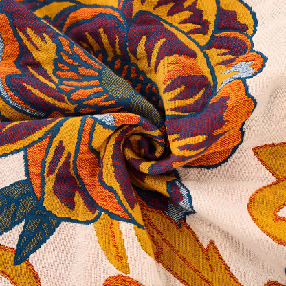 Blanket Reversible Floral 100% Cotton
