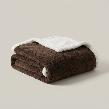 Blanket Reversible Microfiber Flannel & Lambswool Water-Repellent