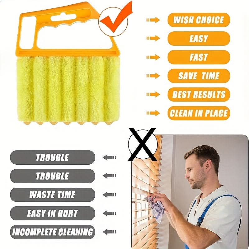 Blind & Vent Cleaning Brush Microfiber Washable Reusable