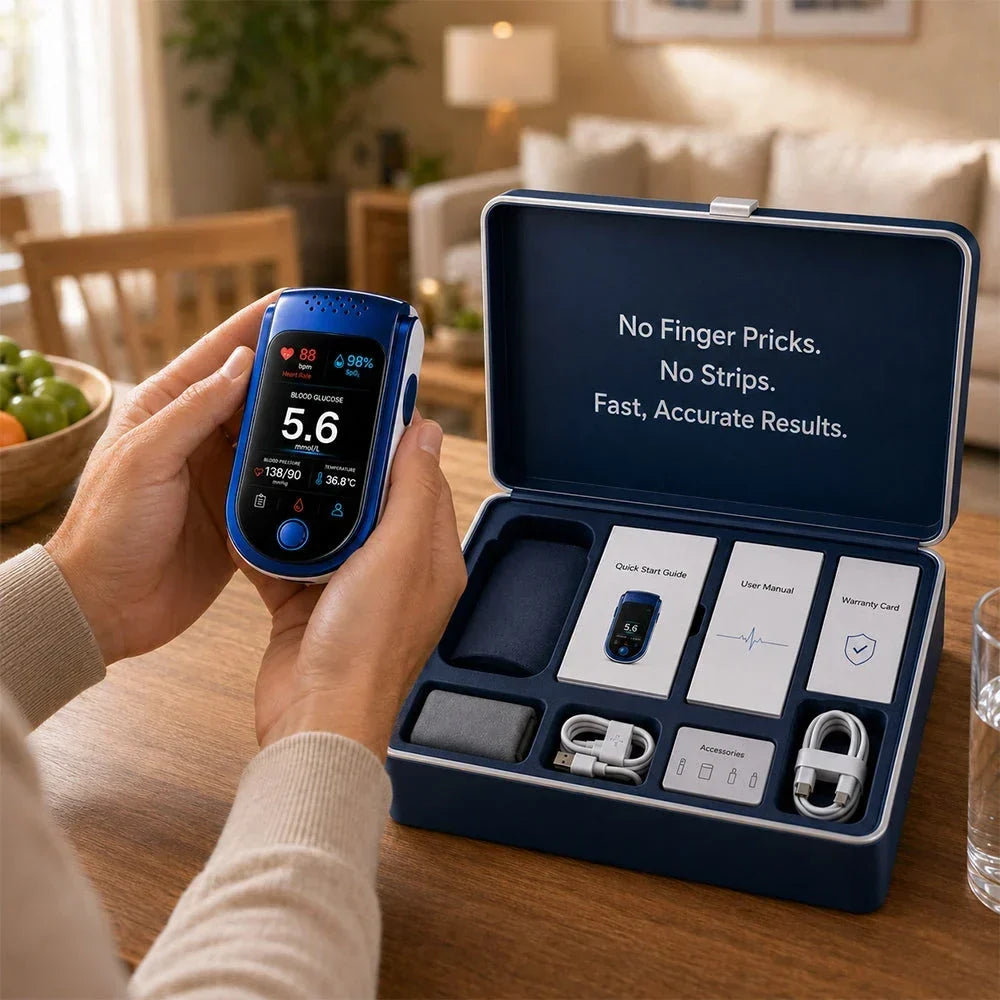 Blood Glucose Monitor Non-Invasive Laser Scan Compact Design