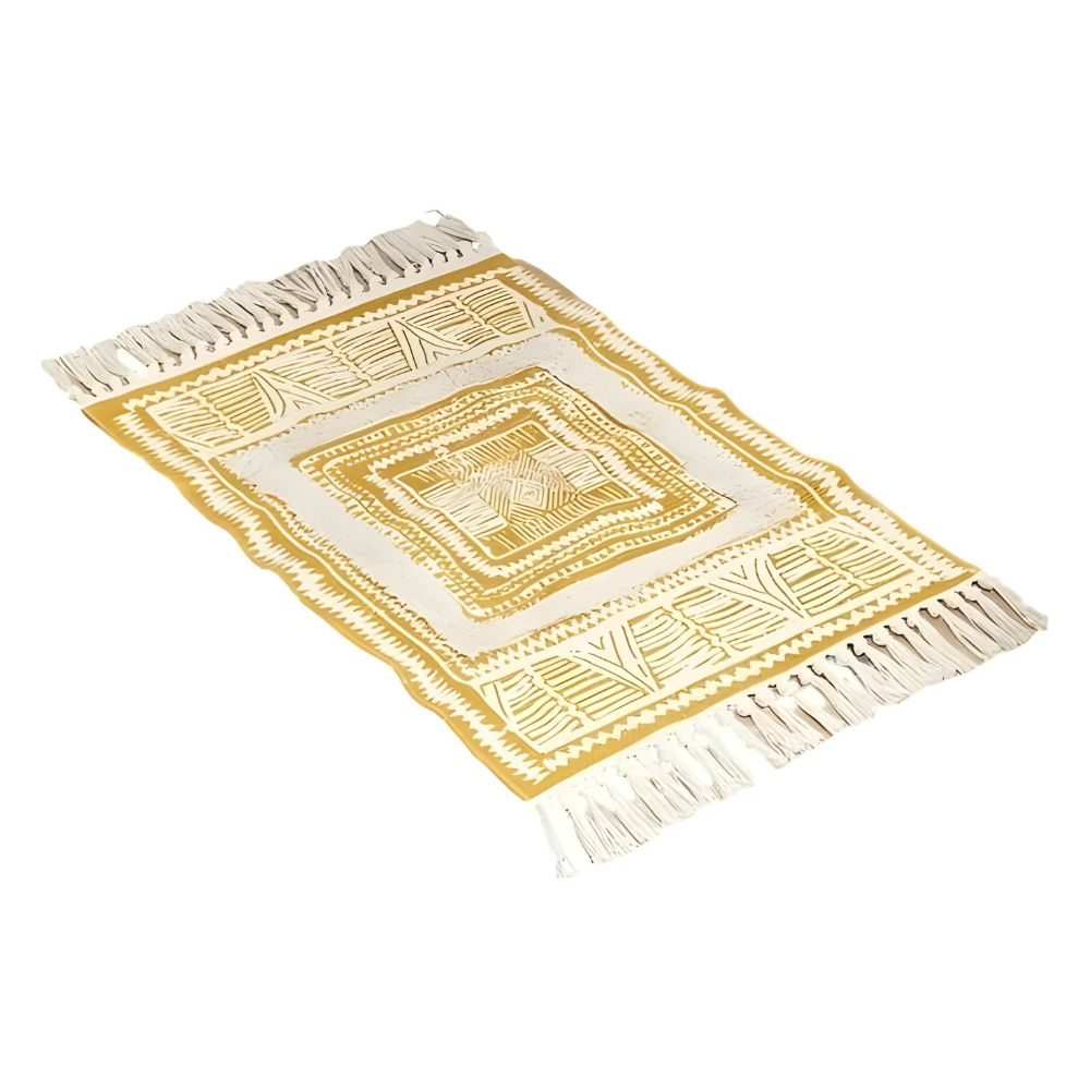 Bohemian Rug Lightweight Microfiber-Cotton Fringe