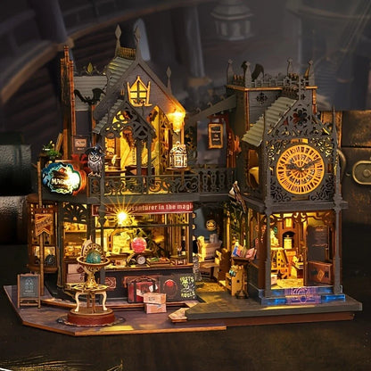 Book Nook Puzzle 3D Wooden LED Lighting
