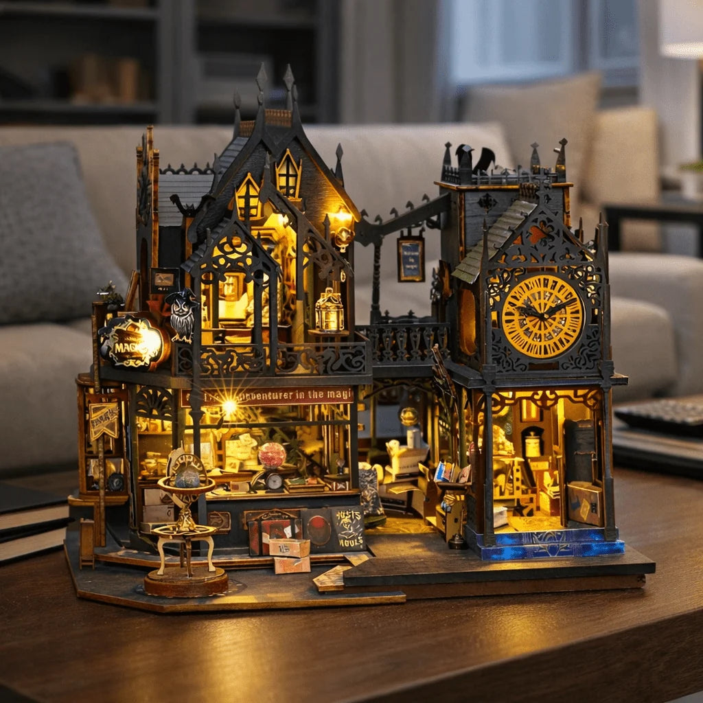 Book Nook Puzzle 3D Wooden LED Lighting