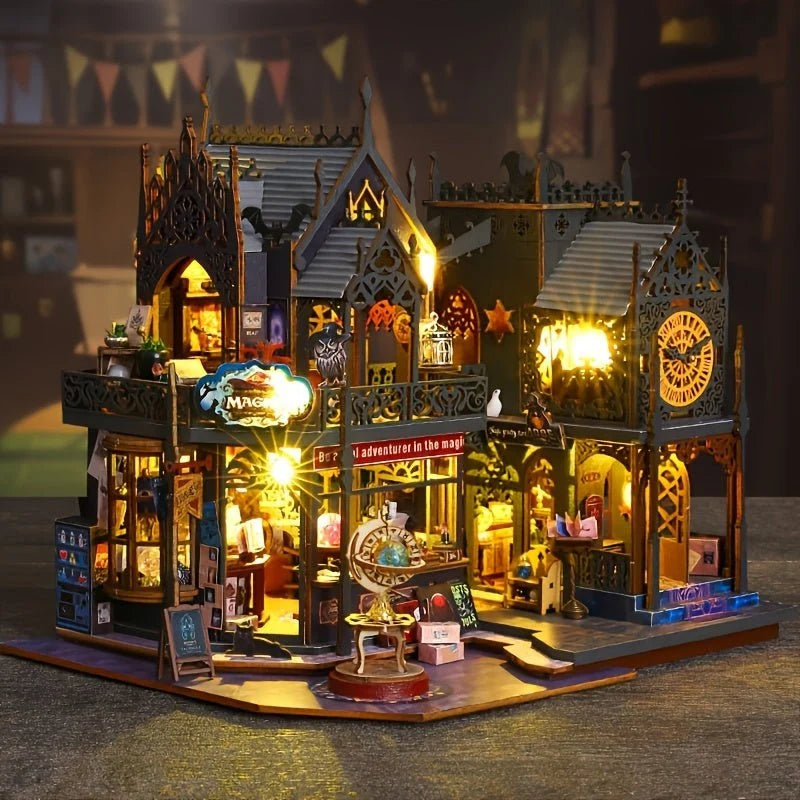 Book Nook Puzzle 3D Wooden LED Lighting