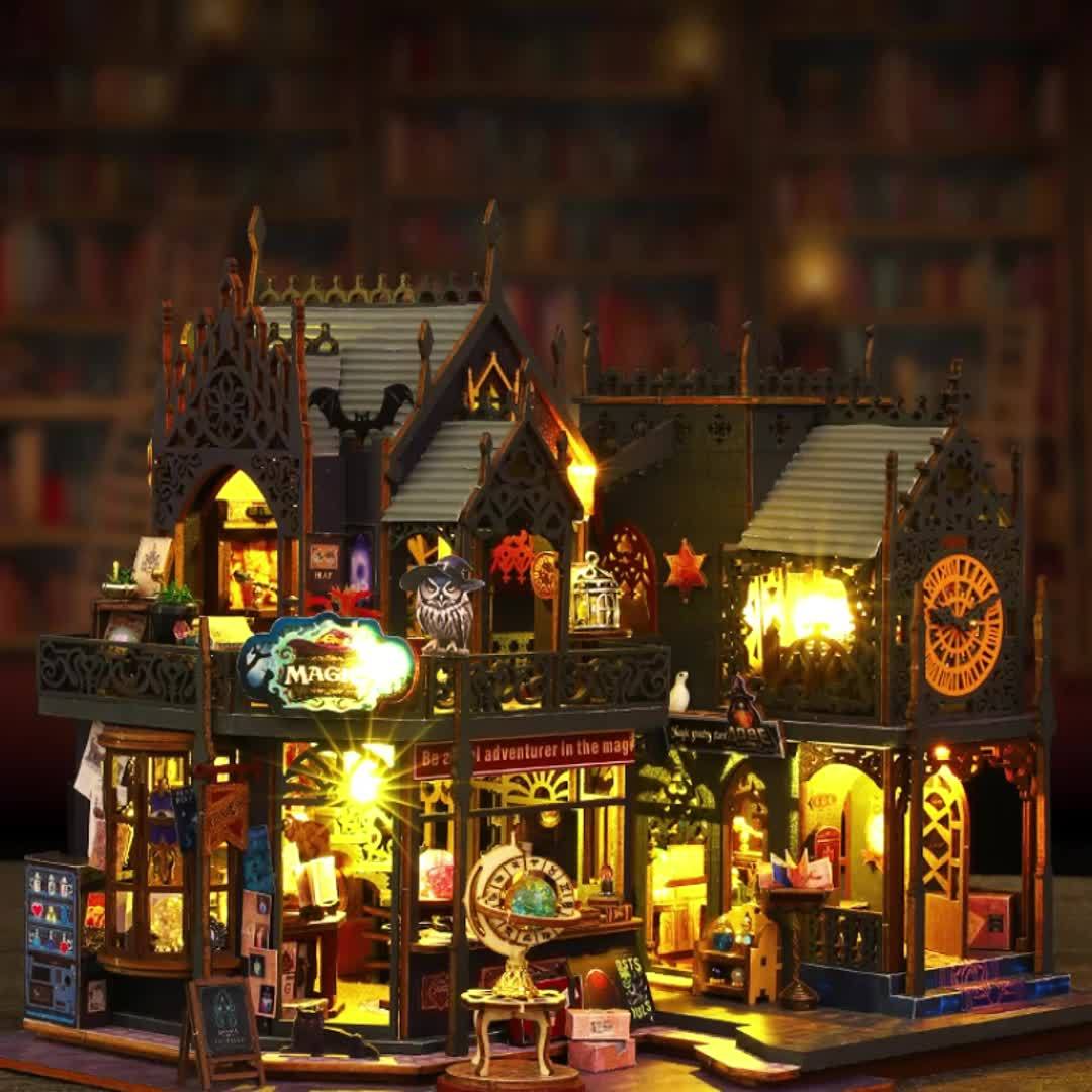 Book Nook Puzzle 3D Wooden LED Lighting