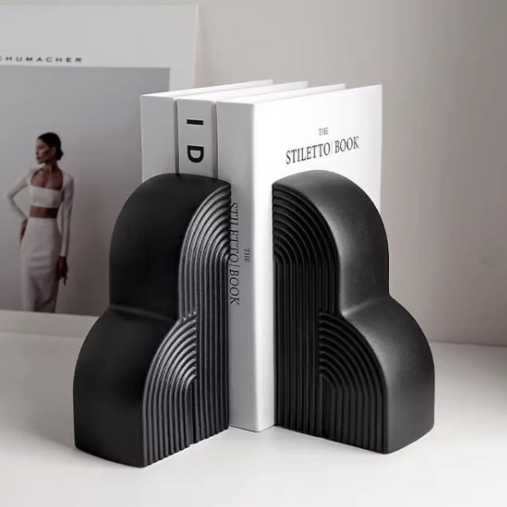 Bookends Ceramic Cloud Shaped Nordic Set of 2