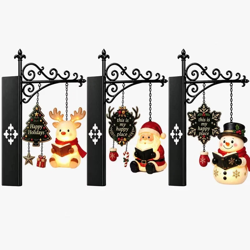 Bookshelf Lamp Hanging Style Warm LED Christmas Decor