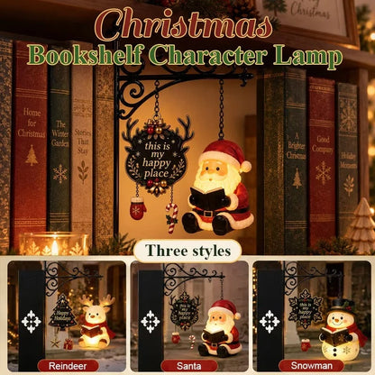 Bookshelf Lamp Hanging Style Warm LED Christmas Decor