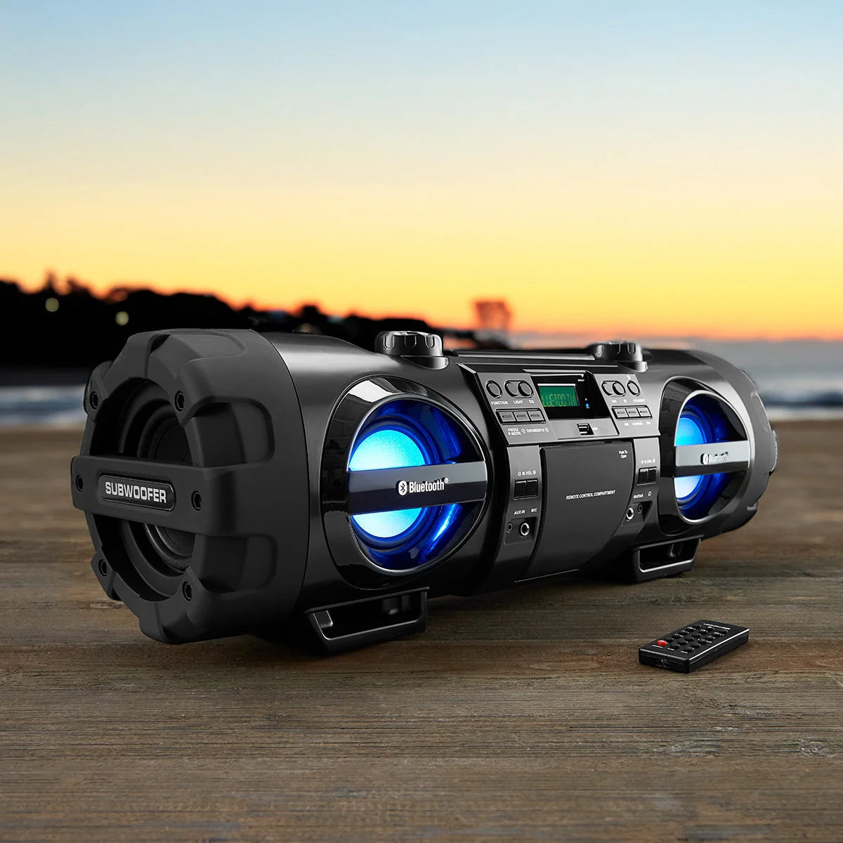 Boombox Bluetooth 60W Dual Subwoofers