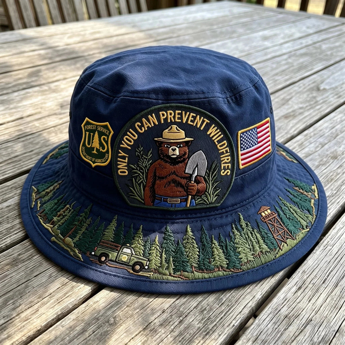 Boonie Hat Wide Brim Adjustable Chin Cord
