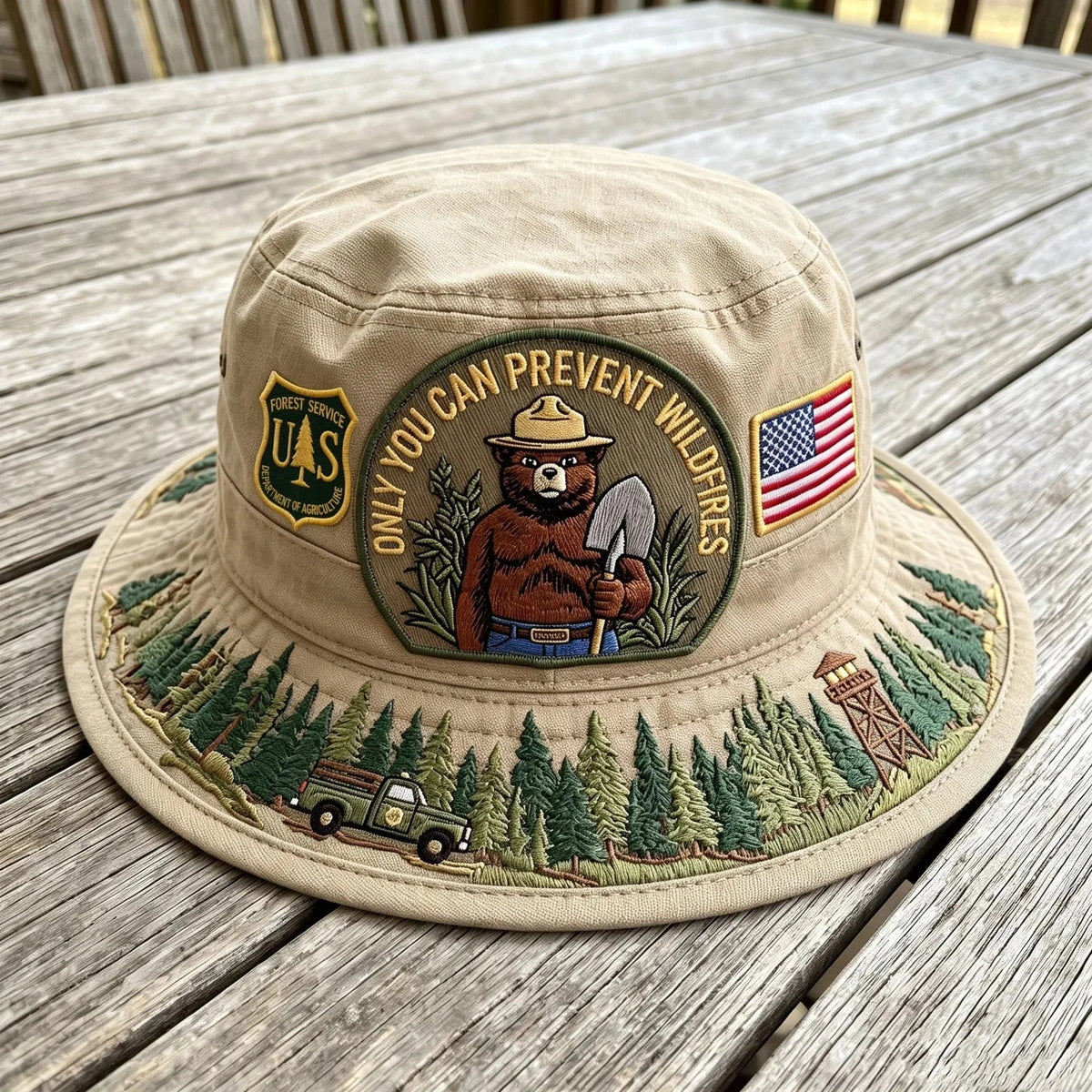 Boonie Hat Wide Brim Lightweight Adjustable Chin Cord