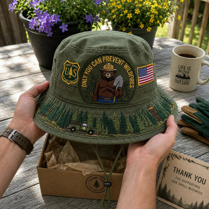 Boonie Hat Wide Brim Lightweight Adjustable Chin Cord