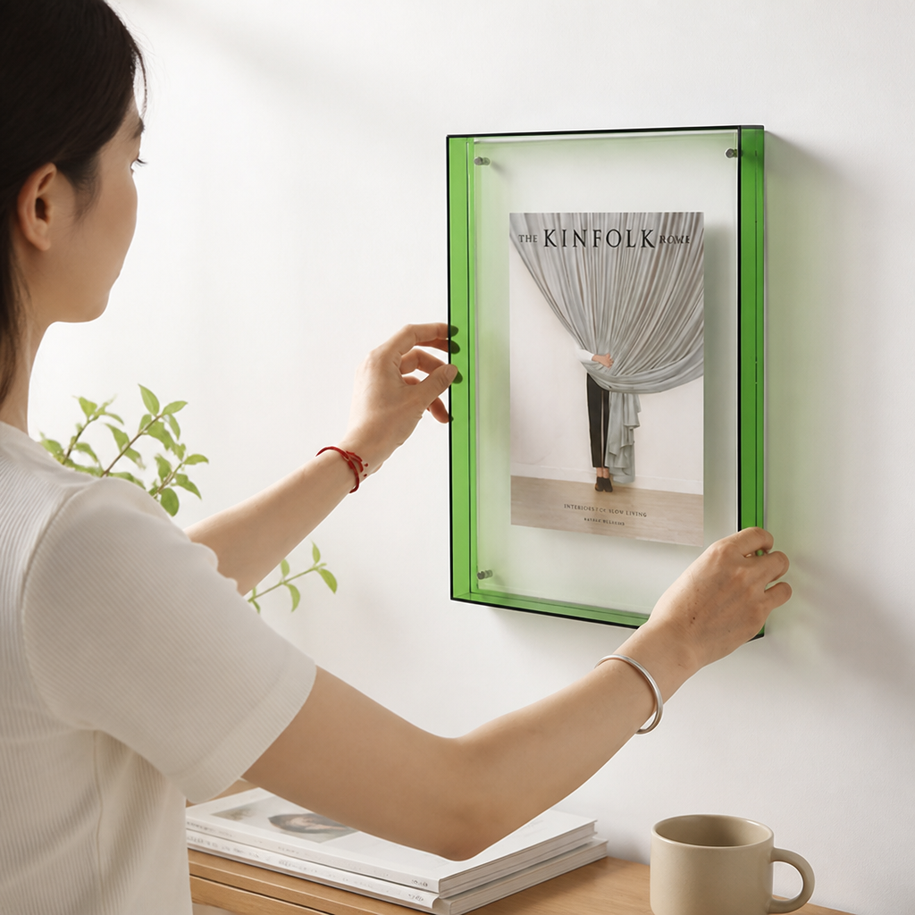 Borderless Floating Clear Acrylic Photo Frame