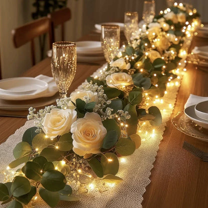 Botanical Garland Lights Artificial Foliage Warm White