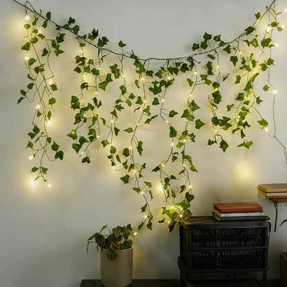 Botanical Garland Lights Artificial Foliage Warm White