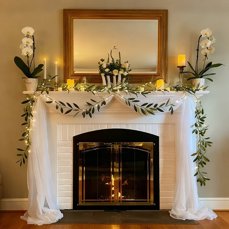 Botanical Garland Lights Artificial Foliage Warm White