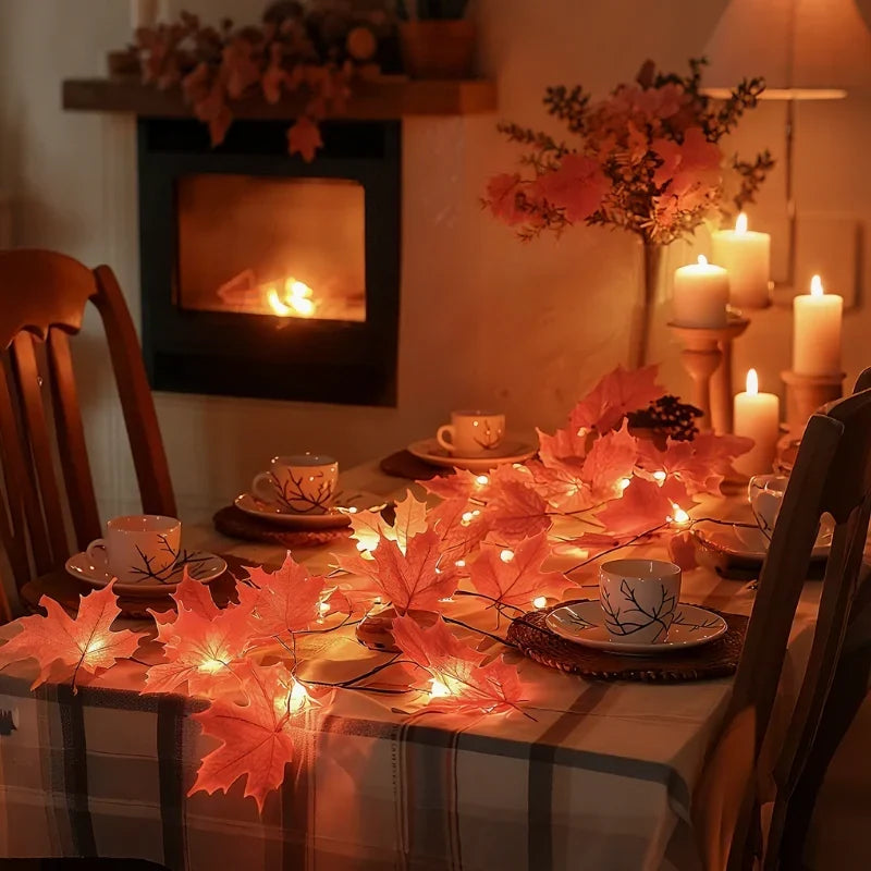 Botanical Garland Lights Artificial Foliage Warm White