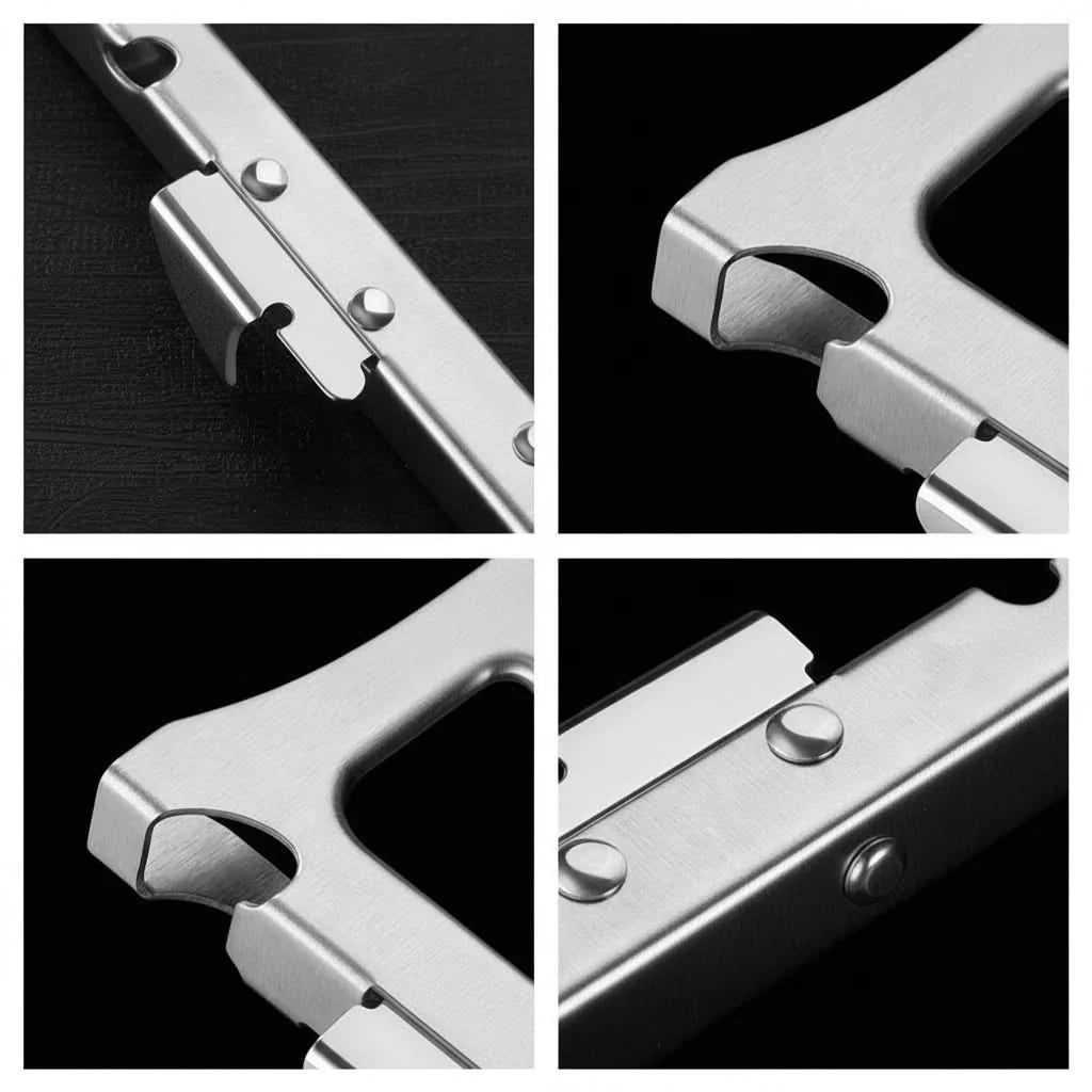 Bottle & Jar Opener Stainless Steel Ergonomic Handle
