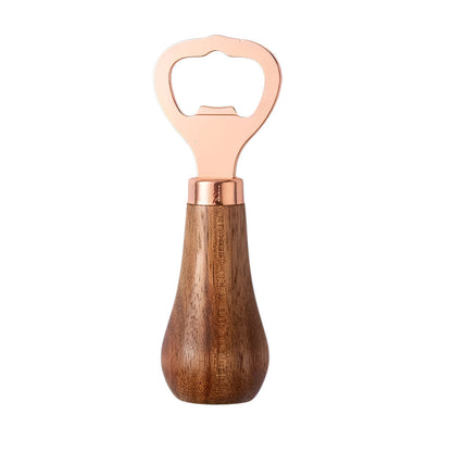 Bottle Opener Acacia Wood Stainless Steel Compact & Portable