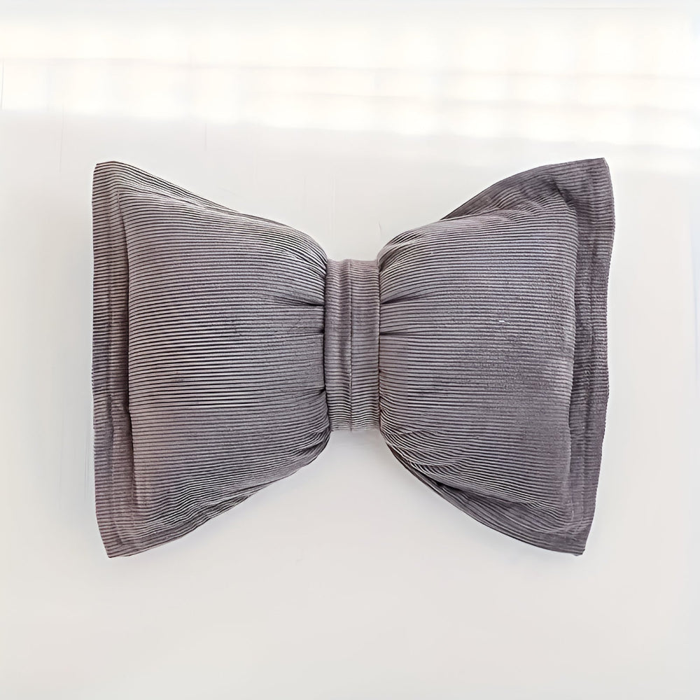 Bowknot Cushion Corduroy Removable Cover & Hidden Zip
