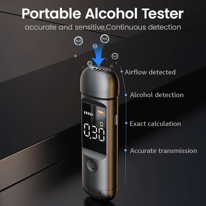 Breathalyzer Digital Sensor USB Rechargeable