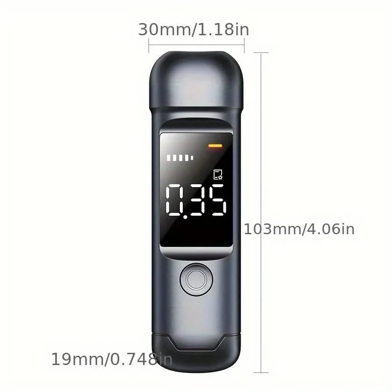 Breathalyzer Digital Sensor USB Rechargeable