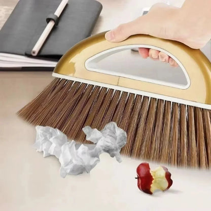 Broom and Dustpan Set Lightweight Indoor & Outdoor 񟿿