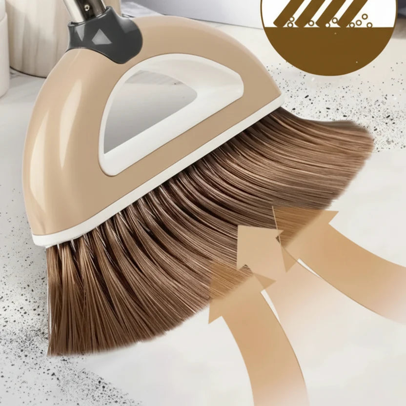 Broom and Dustpan Set Lightweight Indoor & Outdoor 񟿿