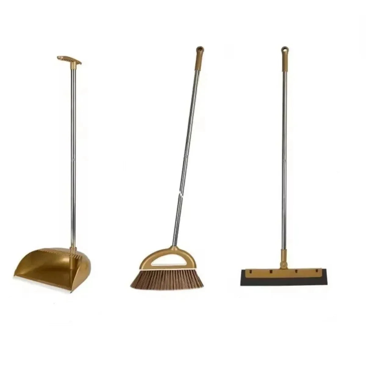 Broom and Dustpan Set Lightweight Indoor & Outdoor 񟿿