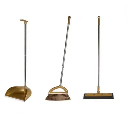 Broom and Dustpan Set Lightweight Indoor & Outdoor 񟿿