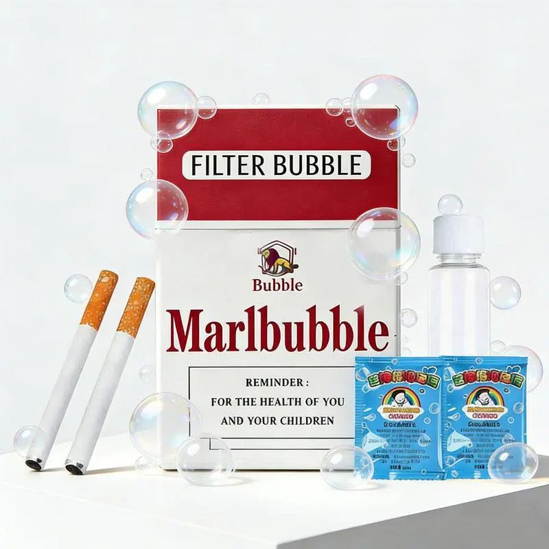 Bubble Blower Toy Smoke-Like Bubbles Refills Included
