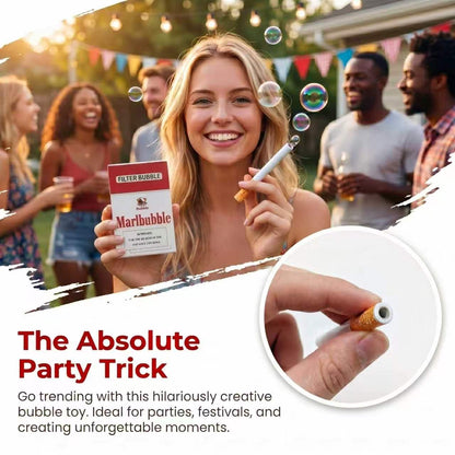 Bubble Blower Toy Smoke-Like Bubbles Refills Included