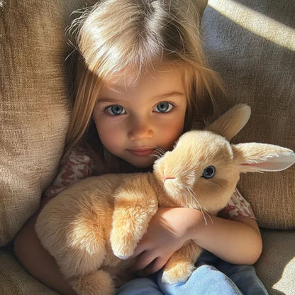 Bunny Plush Toy Button-Activated Hopping Soft Plush