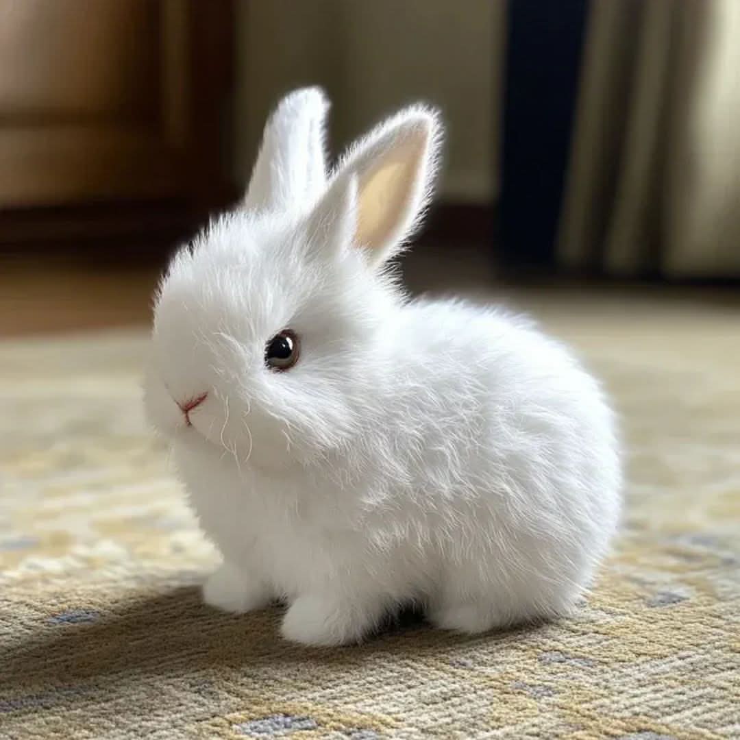 Bunny Plush Toy Button-Activated Hopping Soft Plush