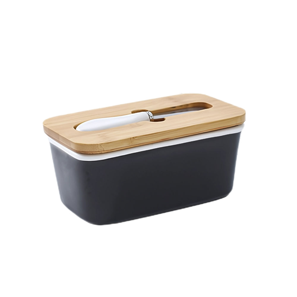 Butter Storage Container Ceramic Cutter & Portion Slicer