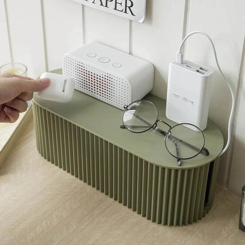 Cable Management Box Plastic Clutter Concealment For Power Strips & Cables