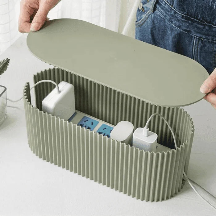 Cable Management Box Plastic Power Strip & Cable Storage