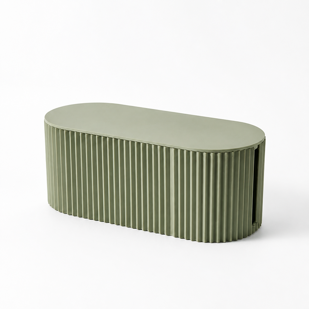 Cable Organizer Box Ribbed Exterior & Flat Top Shelf
