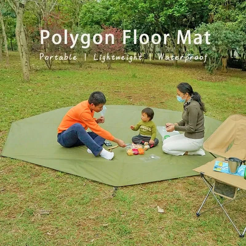 Camping Groundsheet 210D Oxford Waterproof Stakes & Carry Bag