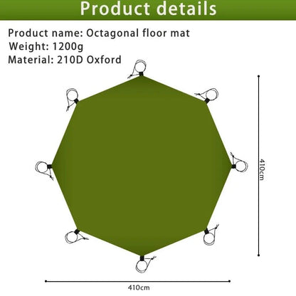 Camping Groundsheet 210D Oxford Waterproof Stakes & Carry Bag