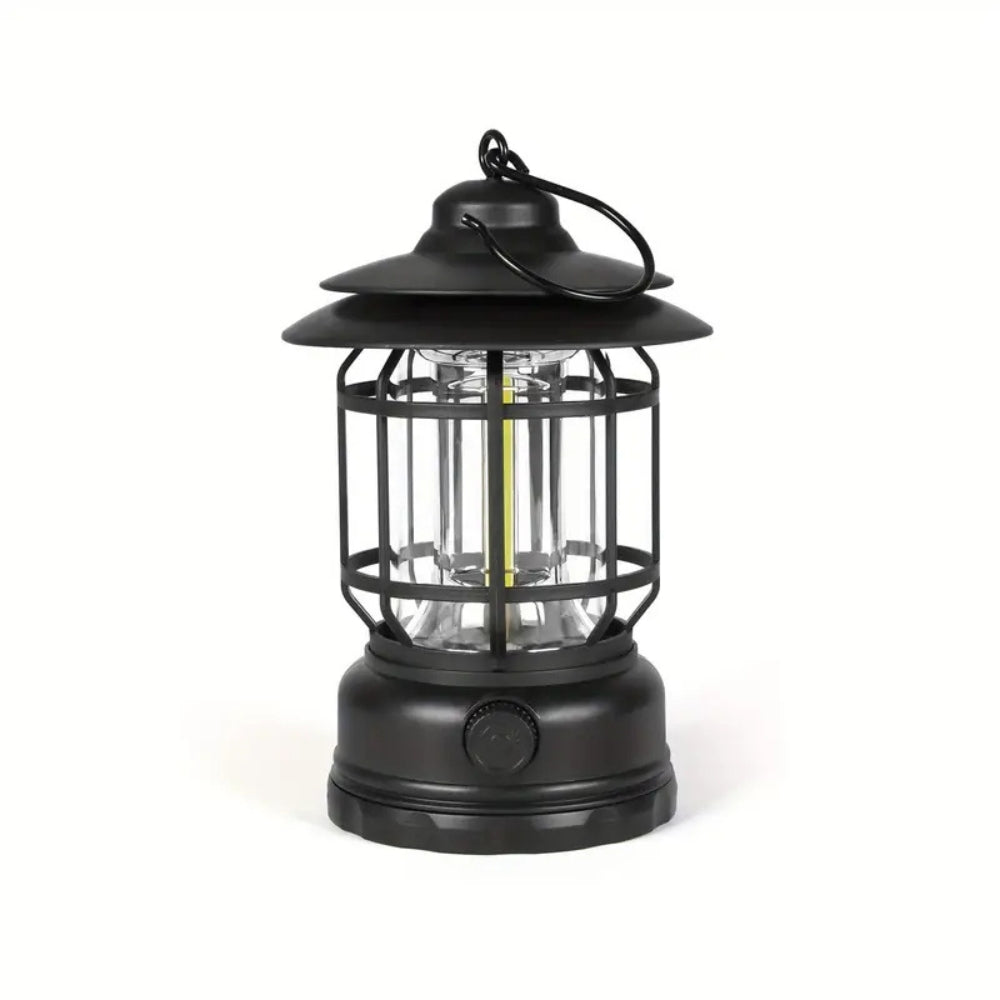 Camping Lantern Retro Cage Touch Control Dimmable