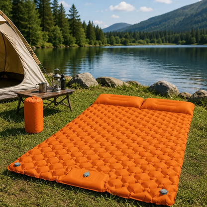 Camping Mattress Extra-Wide Built-In Pump Water-Repellent Surface