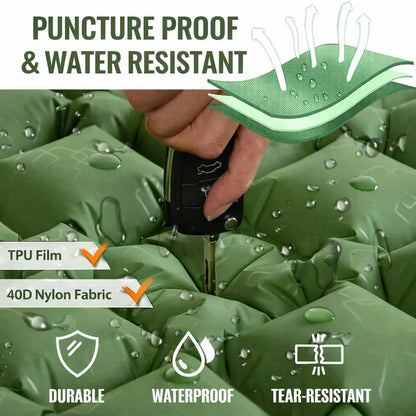 Camping Mattress Extra-Wide Built-In Pump Water-Repellent Surface