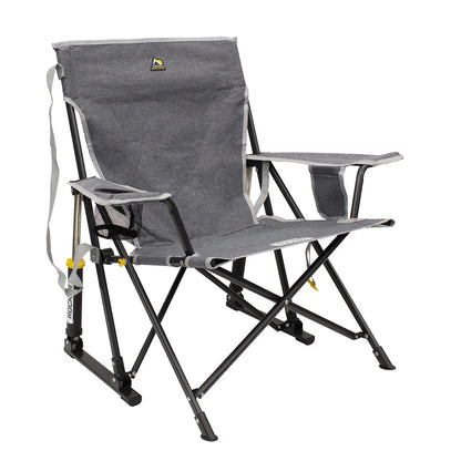 Camping Rocking Chair Folding Beverage Holder & Phone Pocket