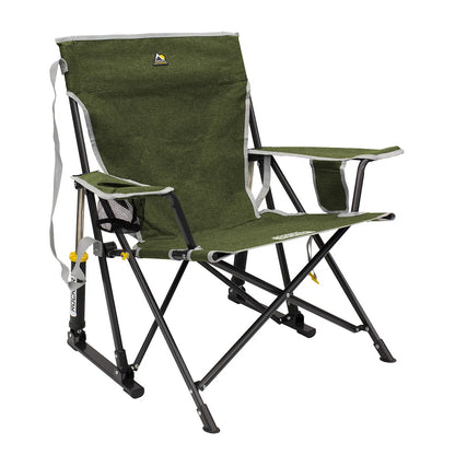 Camping Rocking Chair Folding Beverage Holder & Phone Pocket