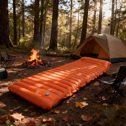 Camping Sleeping Pad 4 Inch Thick Self-Inflating & Connectable