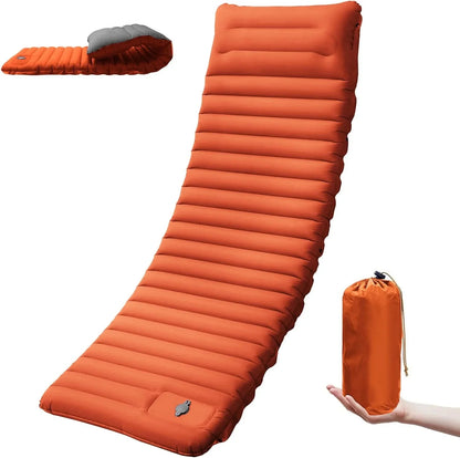 Camping Sleeping Pad 4 Inch Thick Self-Inflating & Connectable