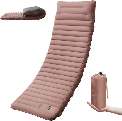 Camping Sleeping Pad 4 Inch Thick Self-Inflating & Connectable